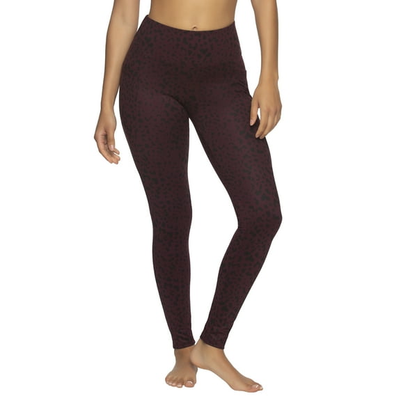 Felina | Athletic Pocket Legging | Yoga Pants | Lounge (Wine Animal, Small)