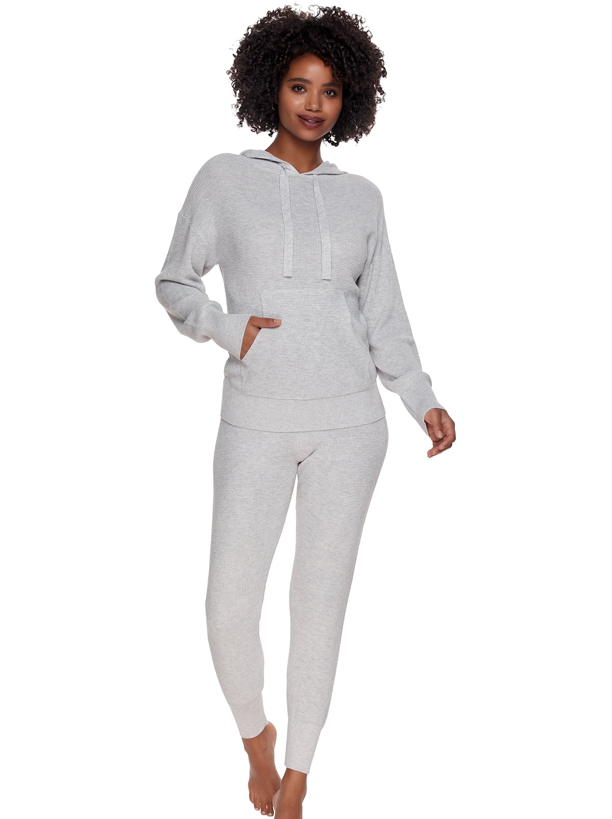 Felina Chill Vibes Cashmere Blend Thermal Lounge Set Magnolia