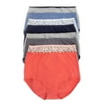 thumbnail image 1 of Felina | Cotton Modal Basic Women's Brief | 8-Pack (Marine Life, Medium), 1 of 3