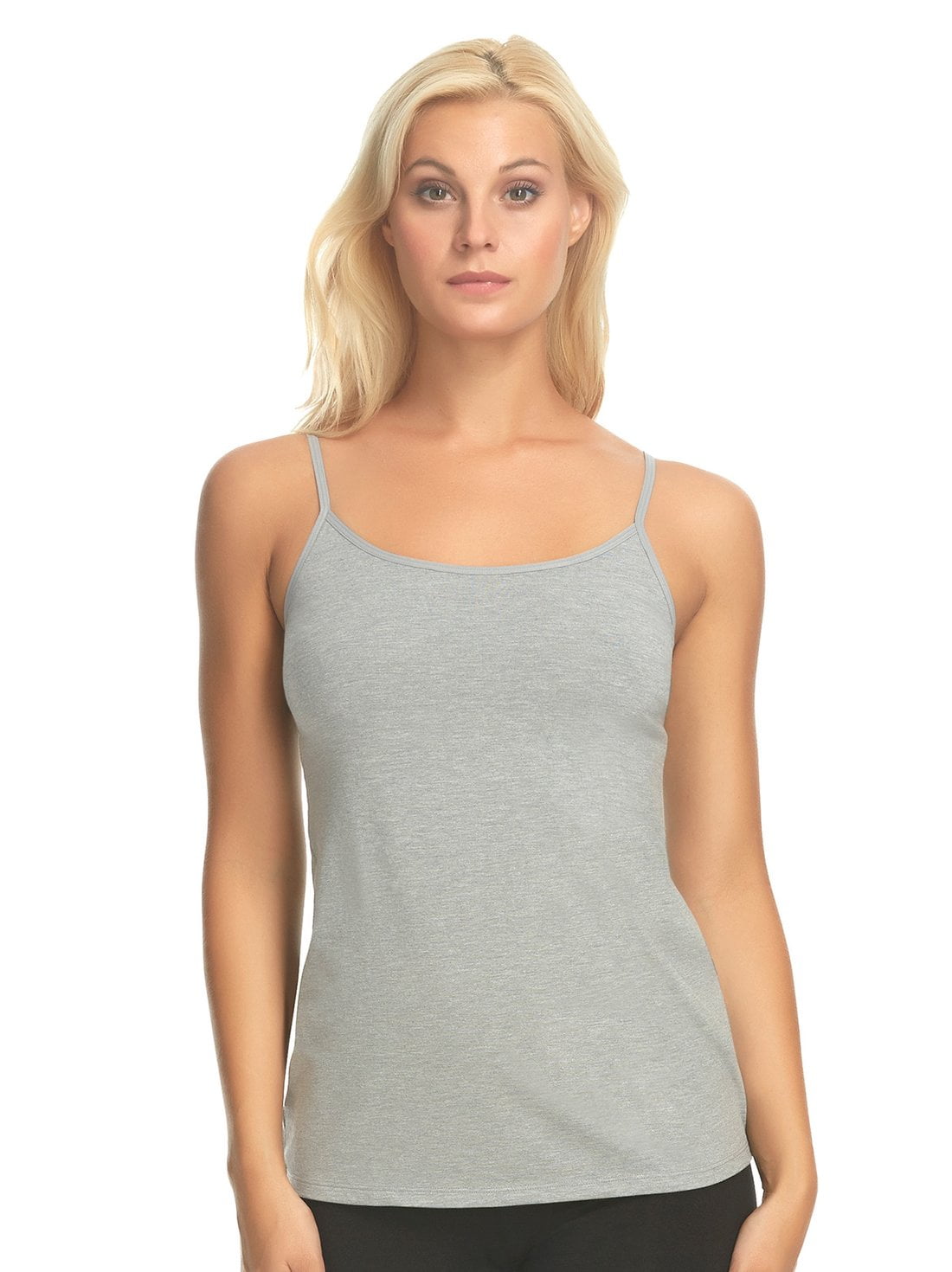 Felina Cotton Stretch Camisole Pink Style C2896R Scoop Neck