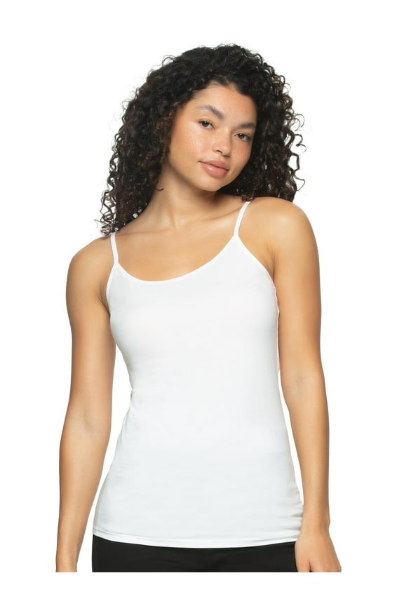 | Cotton Modal Camisole | Stretch | Basic (White, Medium)