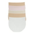 thumbnail image 1 of Felina - Cotton Modal Full Coverage Hi-Cut Underwear 5-Pack - Comfortable Cotton Hi-Cut Underwear for Women (Soft Hues, X-Large), 1 of 3