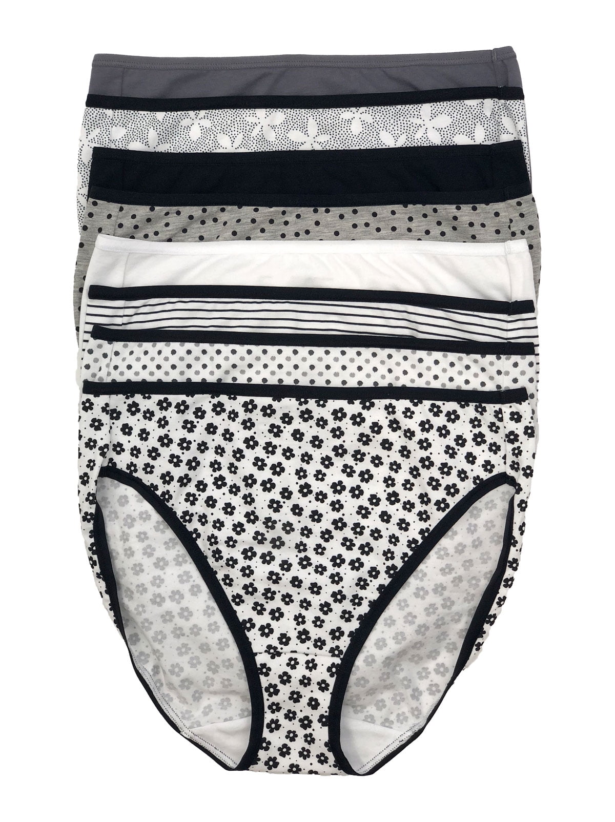 Felina Cotton Modal Hi Cut Panties - Sexy Lingerie Panties for Women -  Underwear for Women 8-Pack (Lavender Fields, Small) 