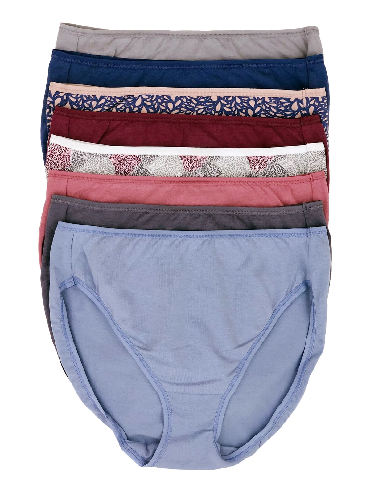 Felina Cotton Modal Hi Cut Panties - Sexy Lingerie Panties for Women -  Underwear for Women 8-Pack (Nautical Blue, X-Large) 