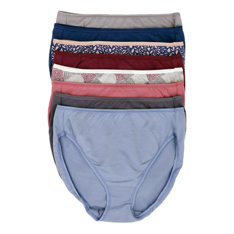 Felina Cotton Modal Hi Cut Panties - Sexy Lingerie Panties for Women -  Underwear for Women 8-Pack (Lavender Fields, Small) 