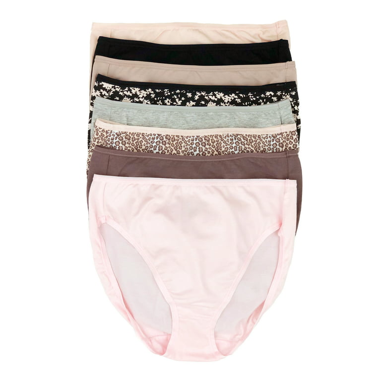Felina Cotton Modal Hi Cut Panties - Sexy Lingerie Panties for Women -  Underwear for Women 8-Pack (Minky Pink Combo, Small)