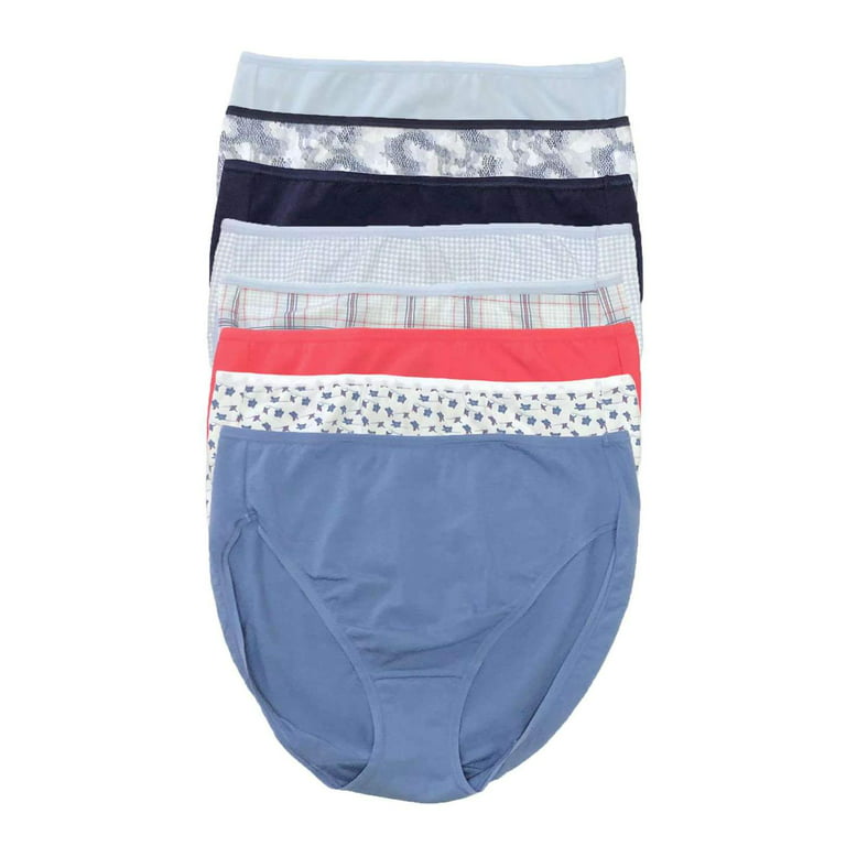Felina Cotton Modal Hi Cut Panties - Sexy Lingerie Panties for Women -  Underwear for Women 8-Pack (Nautical Blue, Small)