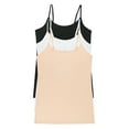thumbnail image 1 of Felina Womens Cotton Modal Camisole, Adjustable Cotton Tank Top 3-Pack, 1 of 3