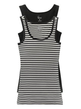 Buy Striiped Cotton Rib Tank Top Online at Best Prices in India - JioMart.