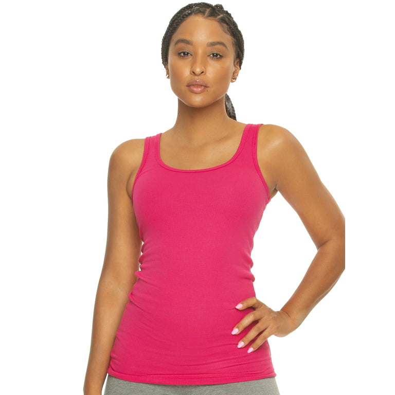 Felina Cotton Ribbed Tank Top - Class Tank Top for Women, Workout Tank Top  For Women (Color Options Available) (Beet Root Purple, Small)