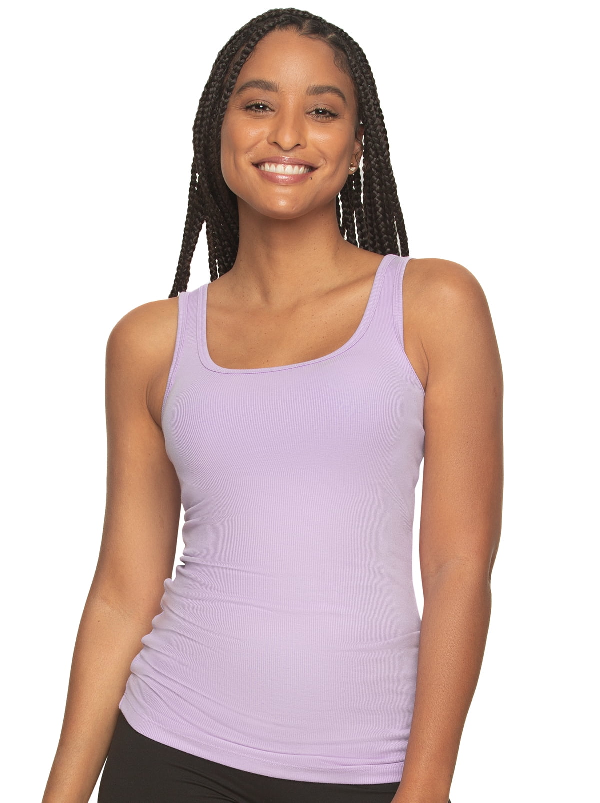 Felina Cotton Ribbed Tank Top - Class Tank Top for Women, Workout Tank Top  For Women (Color Options Available) (Purple Rose, X-Large) 