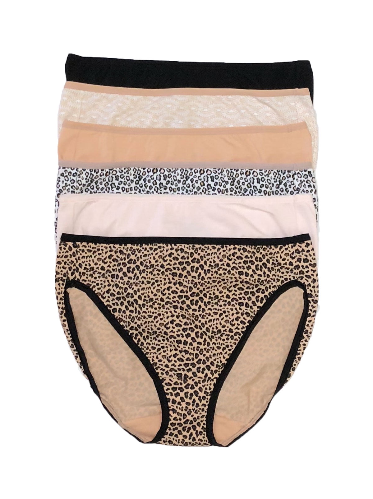 Felina Cotton Modal Hi Cut Panties - Sexy Lingerie Panties for Women -  Underwear for Women 8-Pack (Midsummer Essentials, Large) 
