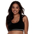 thumbnail image 1 of Felina | EnergyX Racerback Scoop Neck Sports Bra (Black, X-Small), 1 of 2