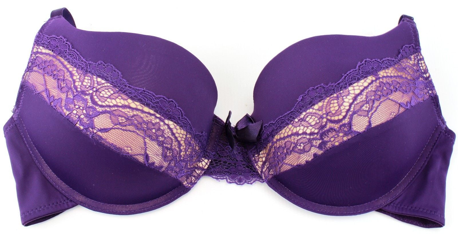 Felina Extreme Push-up Purple Lace 36B Bra Add 1 Cup Size Style F5150