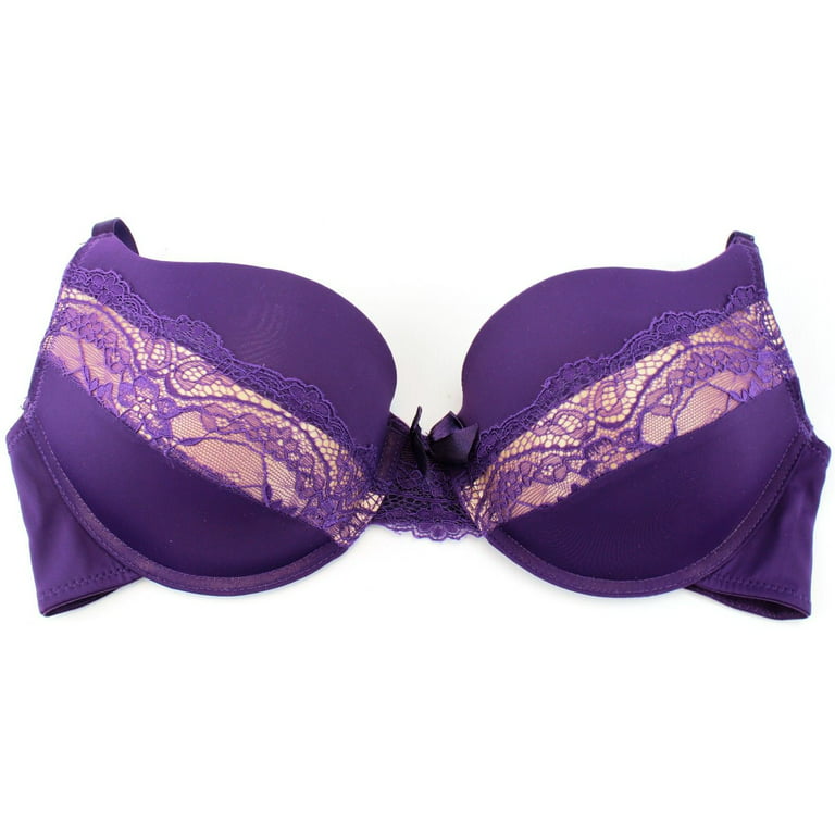 Felina Extreme Push-up Purple Lace 36B Bra Add 1 Cup Size Style F5150
