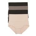 thumbnail image 1 of Felina | Fusion Seamless Shapewear Brief | 4-Pack | Tummy Control | Smooth (Black Rose Sparrow, Medium), 1 of 3