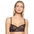 thumbnail image 1 of Felina | Harlow Demi Unlined Bra | Lace | Support | Comfort | Padded Straps (Black, 36D), 1 of 4