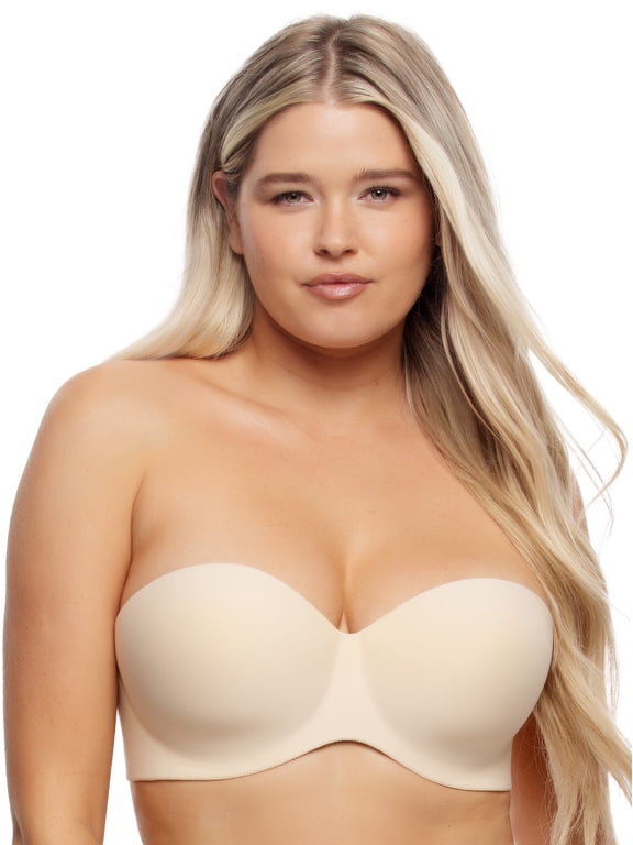 | Hint Of Skin Strapless Contour Bra | Demi | Contour | Label Free (Bare, 38C)