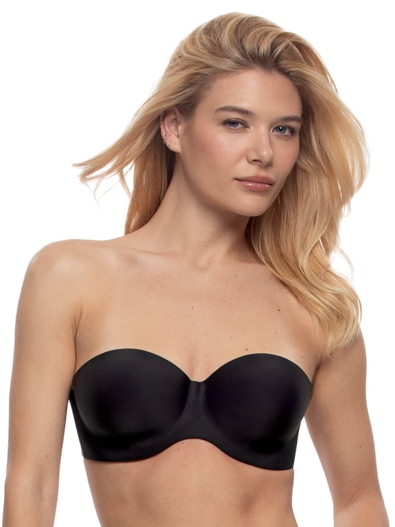 | Hint Of Skin Strapless Contour Bra | Demi | Contour | Label Free (Black, 38D)