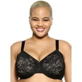 thumbnail image 1 of Felina | Jessamine Unlined Side Smoothing Minimizer Bra | 32C - 44H | Back & Side Smoothing Lace (Black, 34DD), 1 of 3