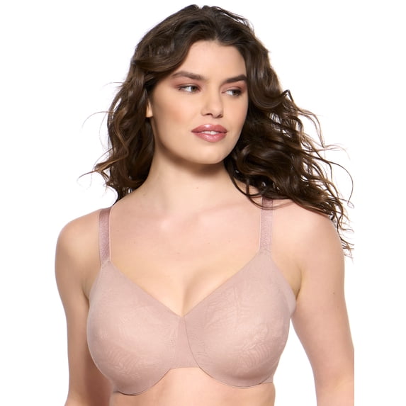 Felina | Jessamine Unlined Side Smoothing Minimizer Bra | 32C - 44H | Back & Side Smoothing Lace (Rose Tan, 42DDD)