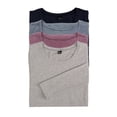 thumbnail image 1 of Felina | Key Item Long Sleeve Crew Neck Tee | Cotton & Modal | 4-Pack (X-Large, Winter Layers), 1 of 4