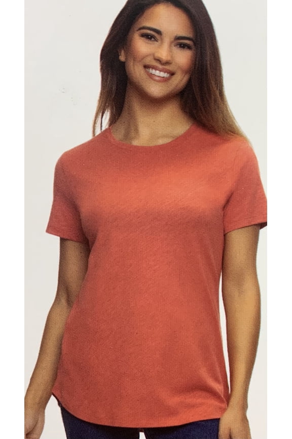 Ladies' Short Sleeve Crewneck T-Shirt, Dusty Cedar XL