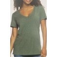 thumbnail image 1 of Felina Ladies' V-Neck Slub Tee Relaxed Fit Short Sleeve T-Shirt (1395369), 1 of 2