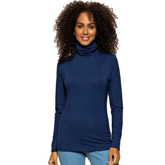 Felina | Long Sleeve Cotton Modal Turtleneck | Base Layer