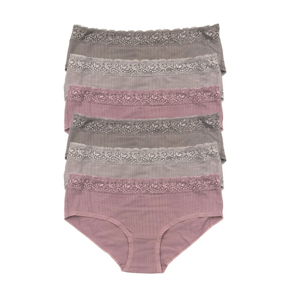 Felina | Low Rise Lace Hipster Panties | 6 Pack