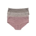 thumbnail image 1 of Felina | Low Rise Micro Modal Hipster | Panty | 3-Pack | Lace, 1 of 6