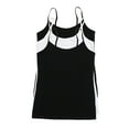 thumbnail image 1 of Felina Adjustable Camisole Tank Top - Premium Micro Modal Womens Tank Tops - Soft, Breathable, and Versatile Undergarment (Black White, Large), 1 of 5