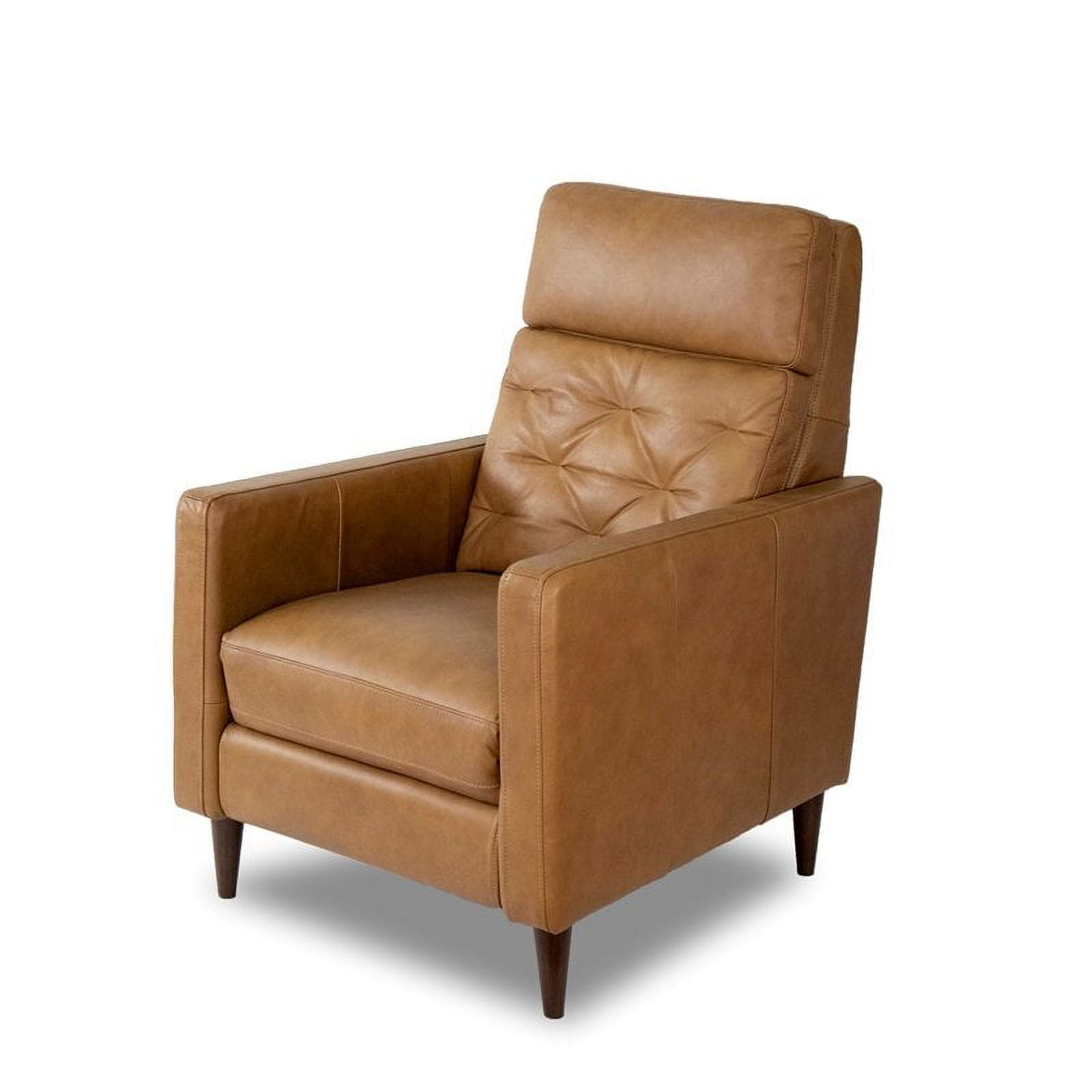 Mid century clearance recliner leather