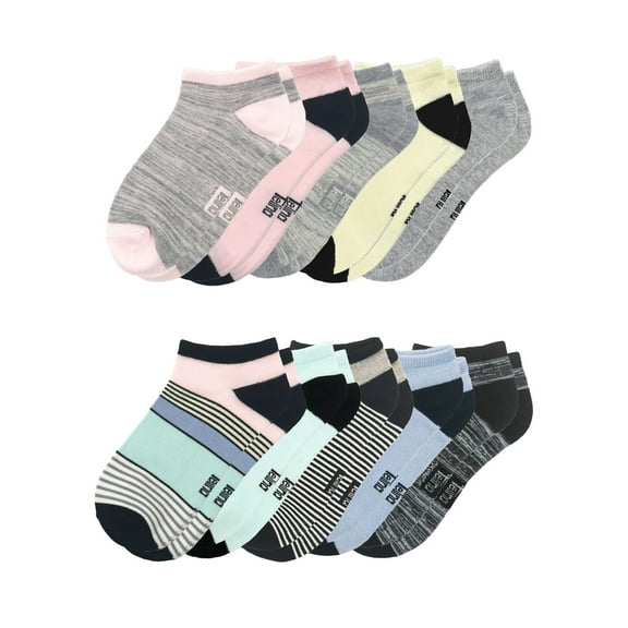 Felina | No-Show Bamboo Women's Socks | 10-Pack (Multicolor, One Size)