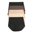 thumbnail image 1 of Felina No Show Elastic Free Brief 5-Pack, 1 of 4