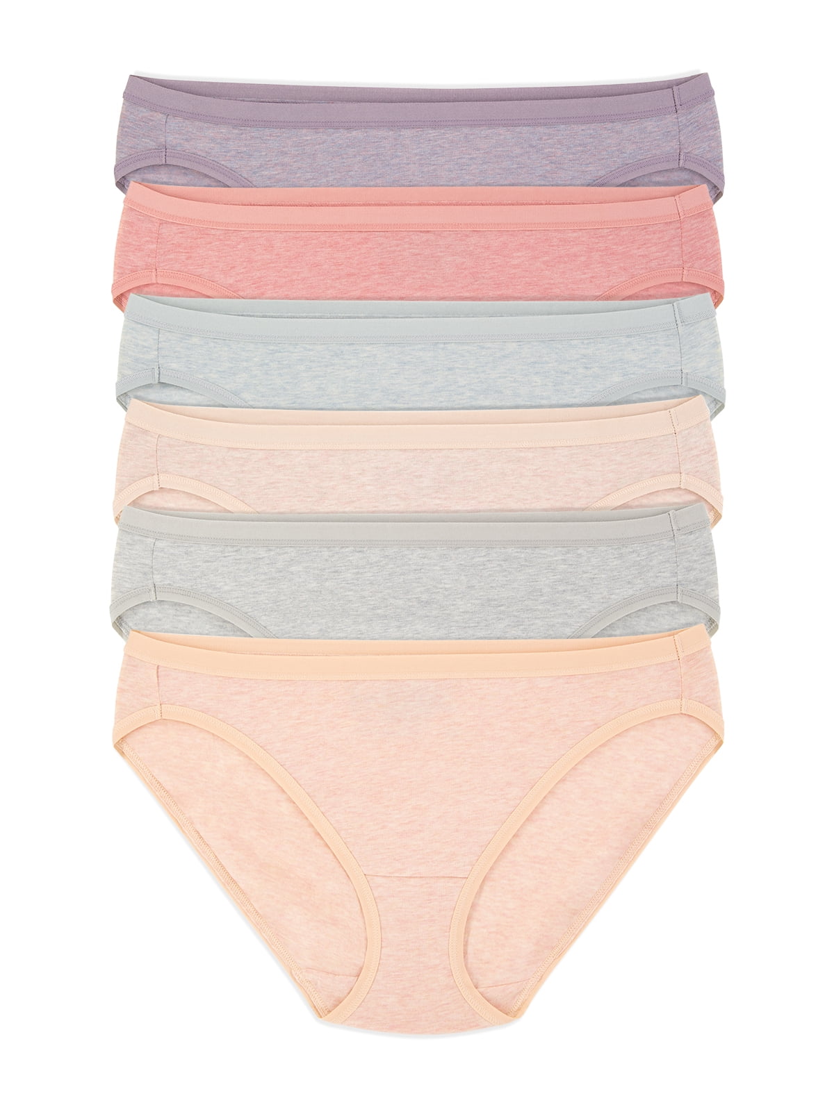 Felina Organic Cotton Bikini Underwear for Women - Bikini Panties for  Women, Seamless Panties for Women (6-Pack) (Fields of Joy, Large)