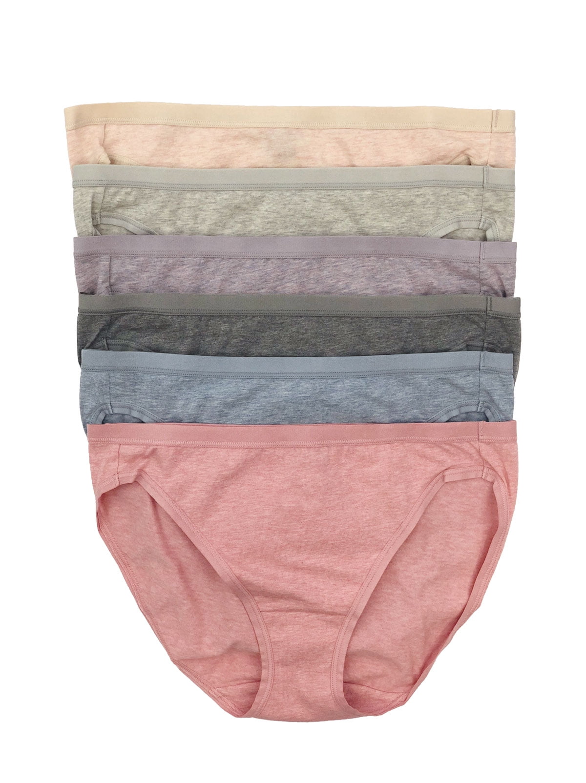 Felina Organic Cotton Bikini Underwear for Women - Bikini Panties for  Women, Seamless Panties for Women (6-Pack) (Sandalwood, Large)
