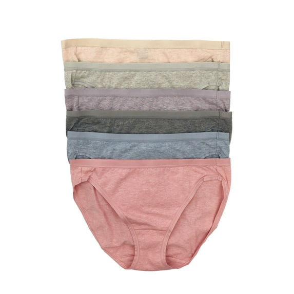 Felina Organic Cotton Bikini Underwear for Women - Bikini Panties for Women, Seamless Panties for Women (6-Pack)