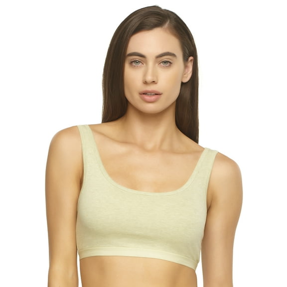 Felina | Organic Cotton Bralette for Women | Super Soft & From Plant-Based Dyes (Aloe, X-Small)