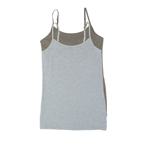 Felina | Organic Cotton Camisole 2-Pack | Plant-Based Dyes | Hypoallergenic (Slate Sky, Small)