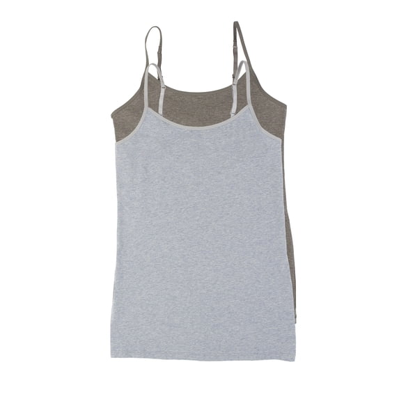 Felina | Organic Cotton Camisole 2-Pack | Plant-Based Dyes | Hypoallergenic (Slate Sky, X-Small)
