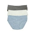 thumbnail image 1 of Felina | Organic Cotton Maternity Hipster Panties 3-Pack (Slate Sky Cloud, Medium), 1 of 3