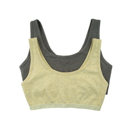 Felina Organic Cotton Stretch Bralette - Sports Bras for Women - Comfortable and Breathable - Ideal Sports Bra for Everyday (Aloe Slate, X-Small)