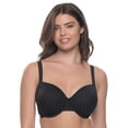 thumbnail image 1 of Felina | Parallel Demi Contour Bra  (Black, 34DD), 1 of 2