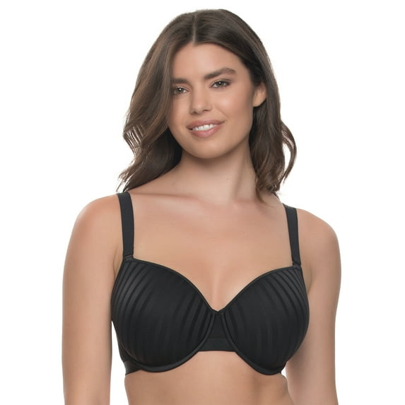 Felina | Parallel Demi Contour Bra (Black, 34DD)