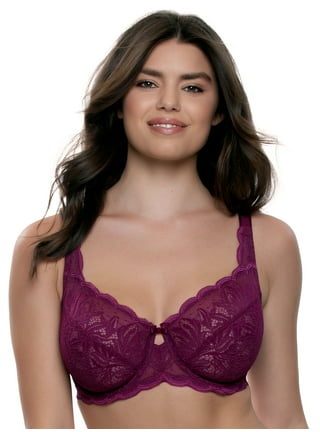 Felina Tempting Plush All Over Lace Underwire Bra - Women's Bra, Fully  Adjustable Straps, Everyday Bras for Women
