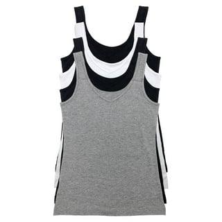 Black ribbed organic cotton vest top for ladies - Bread & Boxers