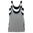 thumbnail image 1 of Felina Reversible Cotton Stretch Womens Tank Top | 4-Pack (Basics, Large), 1 of 9