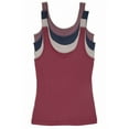 thumbnail image 1 of Felina Reversible Cotton Womens Tank Top | 4-Pack (Violet Sunset, Large), 1 of 2