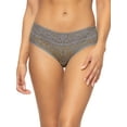 thumbnail image 1 of Felina | Signature Stretchy Lace Low Rise Hipster | Panty (Silver Bullet, Small), 1 of 2